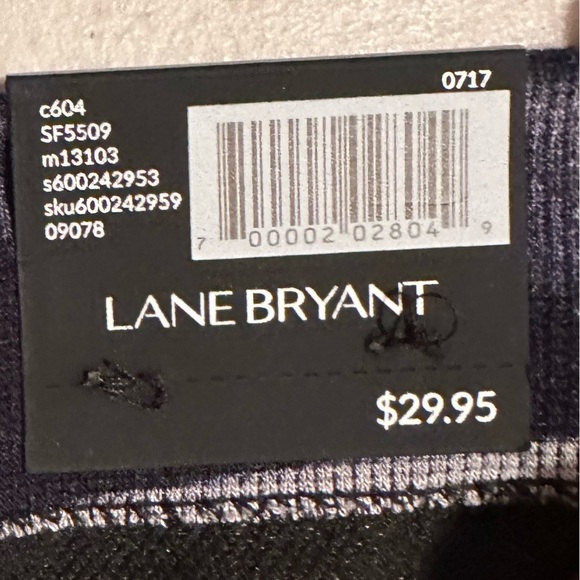 NWT Lane Bryant black and gray leggings size E/F - Picture 4 of 7